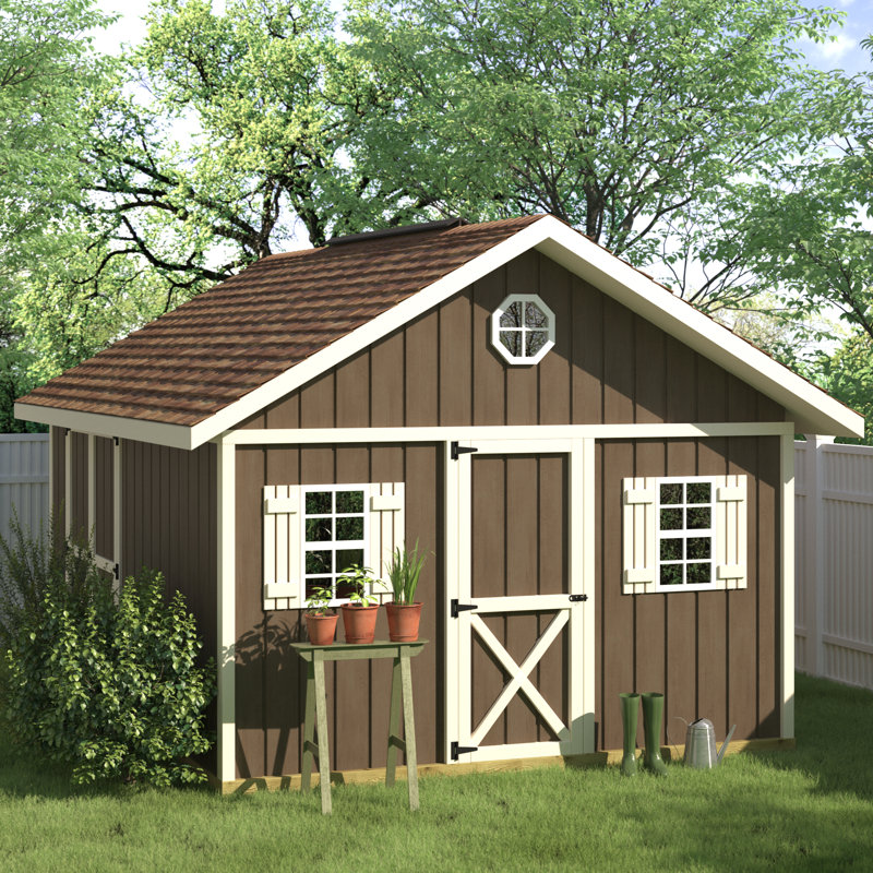 Best Barns Fairview 12 ft. W x 16 ft. D Solid Wood Storage Shed Wayfair